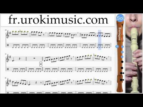 Cours de Flute à bec B  Ariana Grande Dangerous Woman Partie#1 Partitions Mélodie Сhansons Tuto Comm