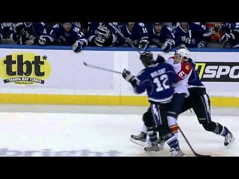 Ryan Malone nails Evgenii Dadonov