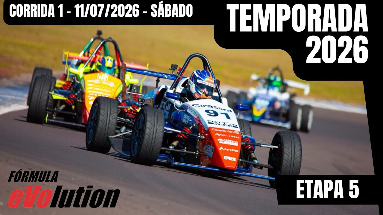 Etapa 5 - 2026 - FÓRMULA EVOLUTION - Corrida 1 - Cascavel - AO VIVO