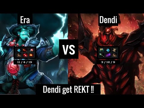 Dendi [Shadow Fiend] vs Era [Storm Spirit] - Dota 2 - Ranked Match - FULL GAME