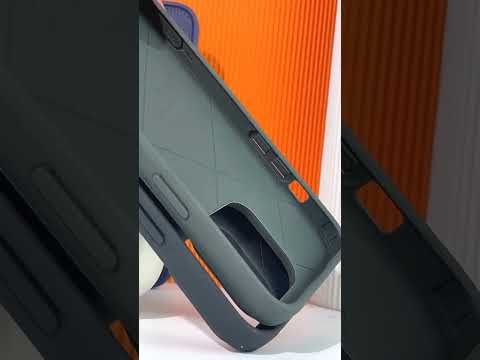 Чехол на iPhone 12 Pro Max синий противоударный ребристый на телефон Айфон 12 Про Макс - фото 1 - id-p2276086527