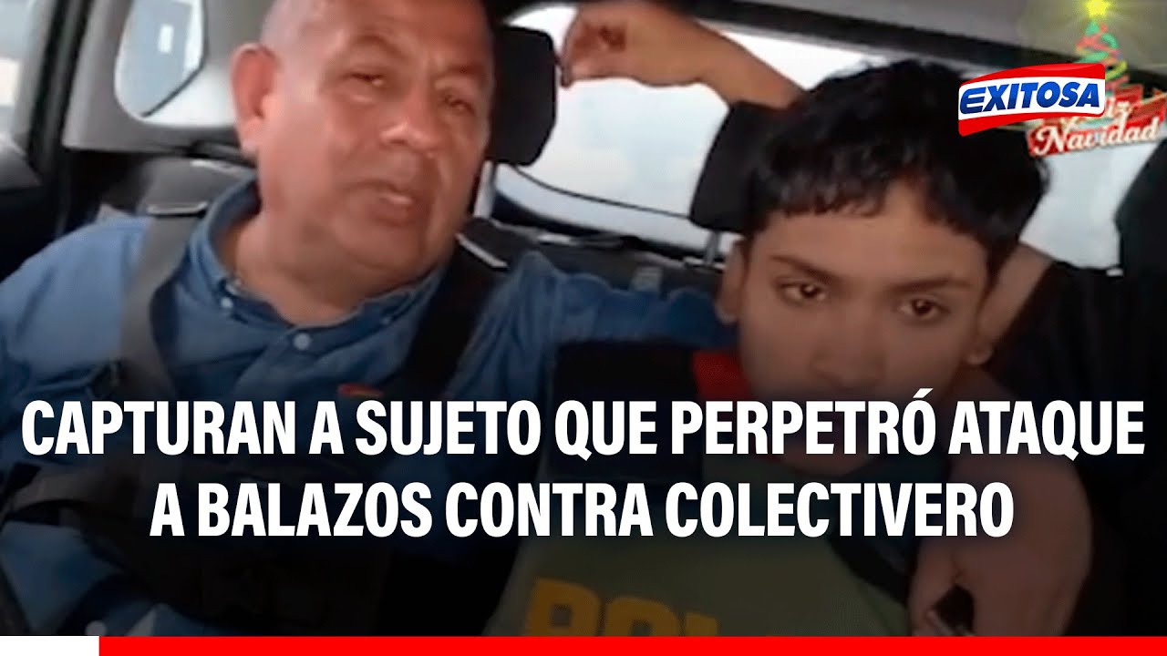 🔴🔵 Capturan a alias 'Chato', sujeto que perpetró ATAQUE A BALAZOS contra colectivero