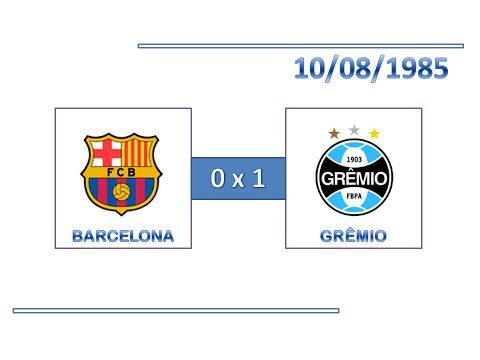 GOLS: Barcelona 0 x 1 Grêmio - 10/08/1985 - Troféu Palma de Mallorca