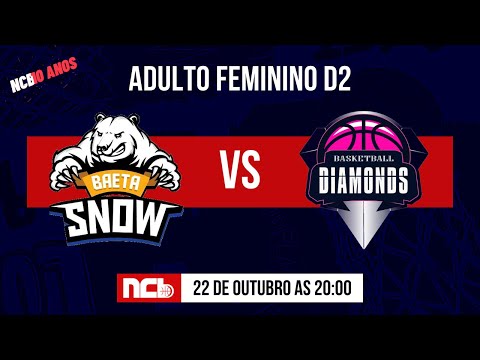 BAETA SNOW BASKETBALL SBC X DIAMONDS - NCB ADULTO FEMININO D2 22.2