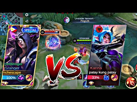 Intense match Granger vs Karina core gameplay | mlbb