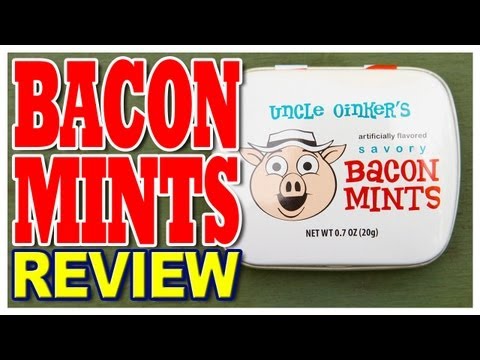 Uncle Oinker's Savory Bacon Mints Review - "YUMMY BACON FLAVOURED MINTS!"