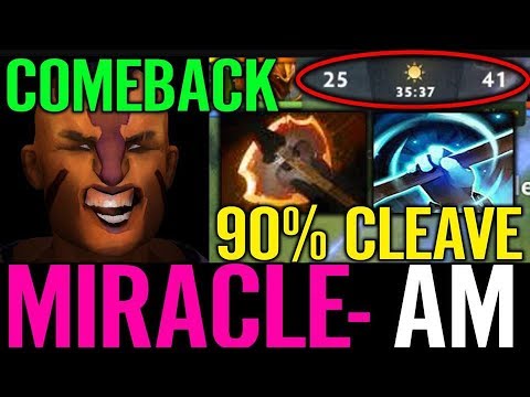 Stylish Carry Miracle Antimage Comeback with 90% Cleave Dota 2