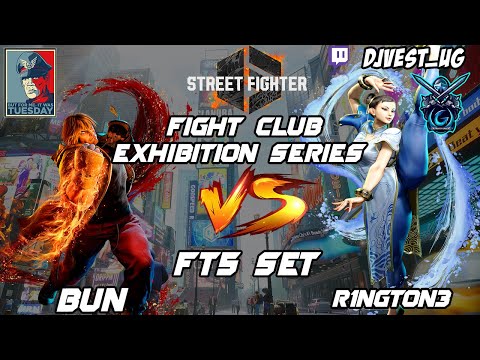 Street Fighter 6 Fight Club Exhibition Series - Bun VS R1NGTON3 FT5 Set