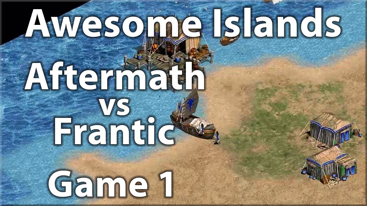 Awesome Islands 2v2! Aftermath vs Frantic! [Game 1]