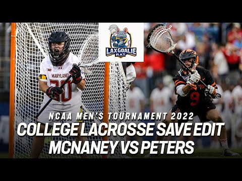 Logan McNaney (Maryland) vs Erik Peters (Princeton) - College Lacrosse Save Edit - 5/28/2022