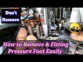 Flat Seamer Tutorial How To Remove And Fitting Pressure Foot In Flat Seamer Sewing Machine