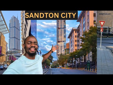SANDTON CITY in Johannesburg will shock you!!!😱(Super Clean & Developed)