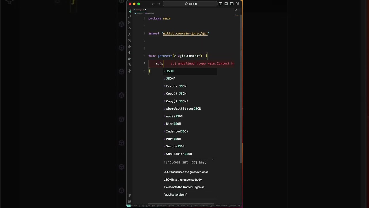 Building a RESTful API with Go Lang and Gin Framework