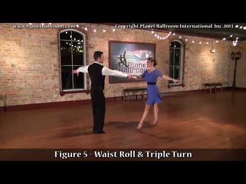 Planet Ballroom® - Bronze 2 - HUSTLE - Figure 5 - Waist Roll & Triple Turn