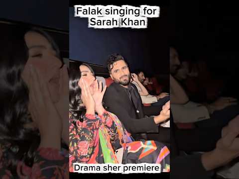 Falak Shabir singing for Sarah Khan at Drama Sher Premiere #sherdrama #sarahkhan #danishtamoor