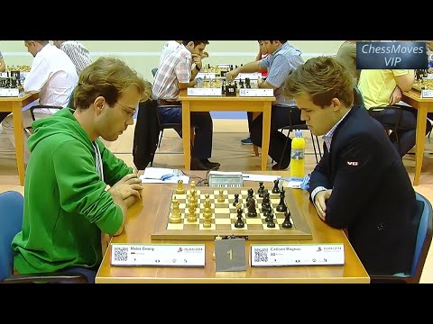 Georg Meier vs. Magnus Carlsen / FIDE World Blitz 2014 /  King's Indian Attack,  Yugoslav Variation