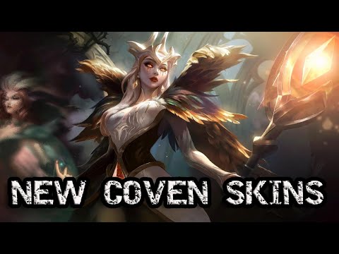 7 New Coven Ashe,Cassiopeia, Ahri, Evelynn, Malphite & Warwick! PBE Preview