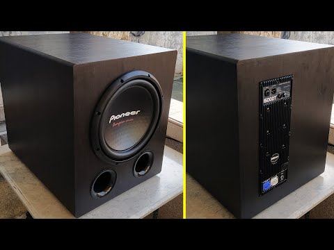 DIY - Pro Audio Plate Amplifier Powered Subwoofer