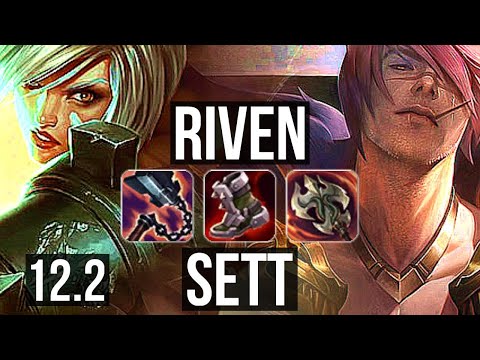 RIVEN vs SETT (TOP) | Rank 1 Riven, 8/1/7, Godlike | NA Challenger | 12.2