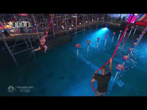 Jody Avila vs Chad Flexington on the Striding Steps - American Ninja Warrior All Stars 2020