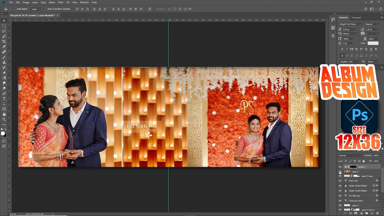 how to make digital wedding album | 12x36 | Tamil