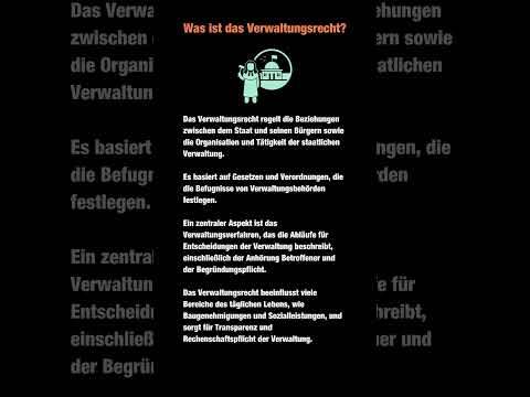 Was ist das Verwaltungsrecht?