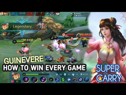 GUINEVERE  SUPER CARRY | TOP GLOBAL GAMEPLAY | HOW TO WIN EVERY GAME | MOBILE LEGENDS