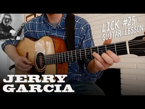 Lick #25 | Jerry Garcia Flatpicking Lick in D - BLUEGRASS Guitar Lesson with TAB