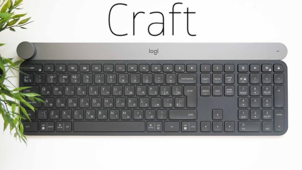 Клавиатура Logitech Craft черный/серый USB беспроводная BT slim Multimedia
