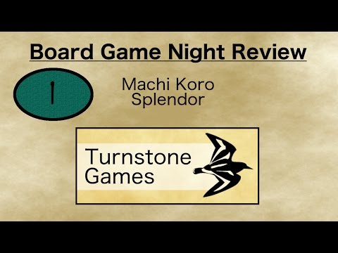 Board Game Night Review 1 - Machi Koro, Splendor