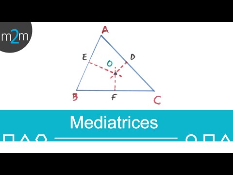 Mediatrices of a triangle
