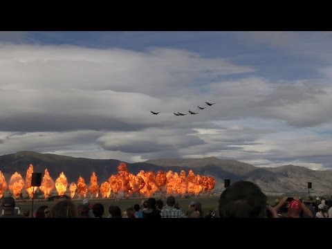 "WWII Attack On The Airfield" Display at Warbirds Over Wanaka 2016