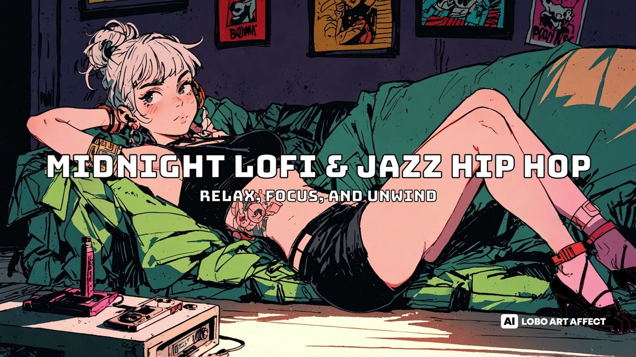 Midnight Lofi & Jazz Hip Hop 🎧 Relax, Focus, and Unwind