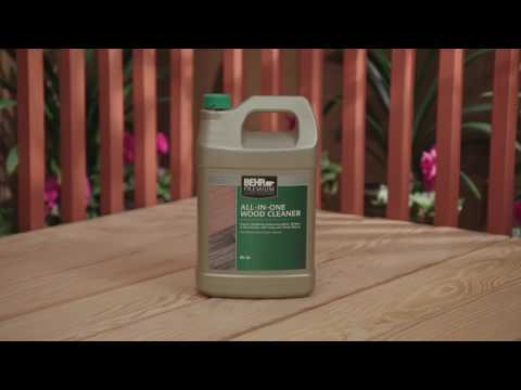 How To Prep New Wood with BEHR Premium No. 63 All-In-One Wood Cleaner