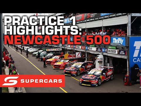 SUPERCARS 2023 Thrifty Newcastle 500 プラクティス1ハイライト動画