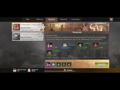 EXPIRED - State of Survival Codes #46 - 2 May 2023