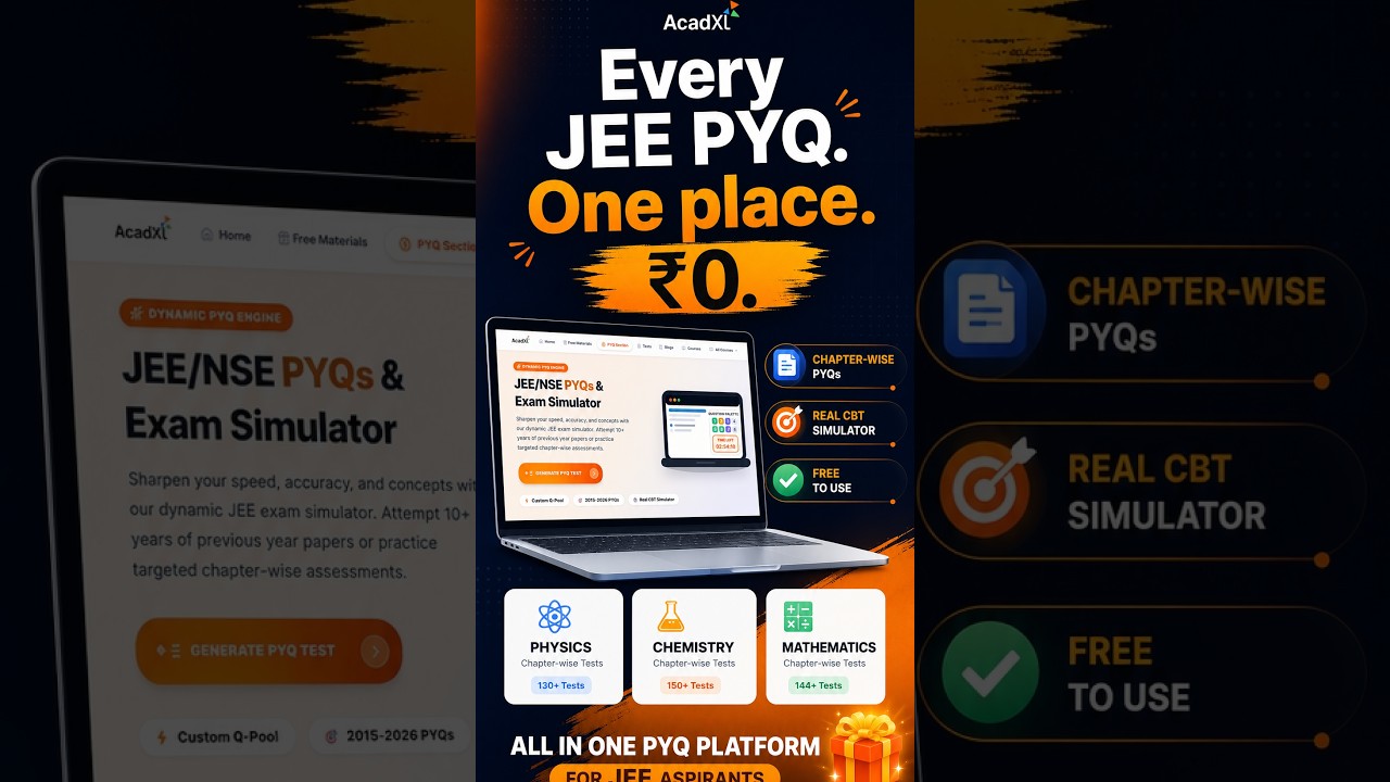 JEE Main, Advanced & Olympiad PYQs at One Place –Free