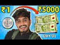 Turning 1 Into 5000 In 4 Days Challenge DAY 01
