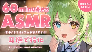 【ASMR/binaural】マッサージの中で最高に気持ちいい瞬間♡撫でる音特化/Ear-tickling sound collection.【音成モカ VTuber】