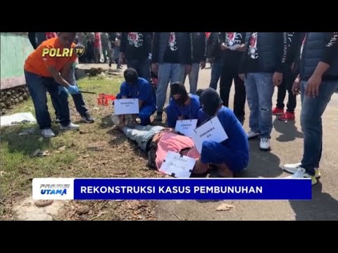 POLRES SUKOHARJO REKONSTRUKSI KASUS PEMBUNUHAN