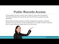 Introduction to Public Records Law: Records Management 101
