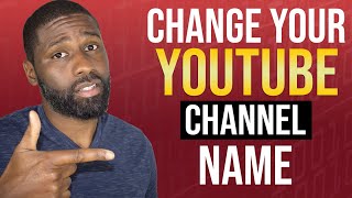 How to change YouTube channel name 2020 | PC