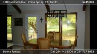preview picture of video '198 Quail Meadow China Spring TX 76633'