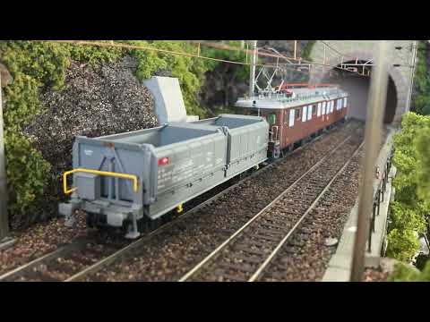 BLS Ae8/8 mit Muldenkippwagen (Epoche V um 2000)