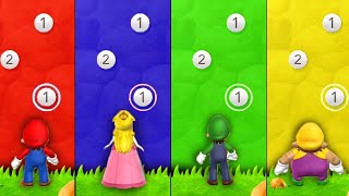 Mario Party 9 - Garden Battle - Mario vs Luigi vs Peach vs Wario (Master Difficulty)