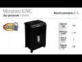 Distruggidocumenti a Microframmenti Microshred 62Mc con Cestino da 19L Capacità di taglio 10 fogli Colore Nero - Foto miniatura 2