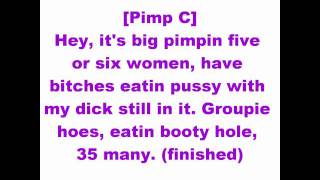 T.I. feat. Pimp C-  P.I.M.P.S. (lyrics)