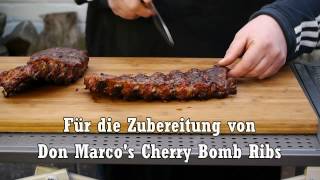 Don Marco's BBQ Rezepte "Cherry Bomb Kalbsrippen"