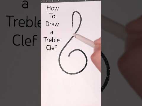 How to draw a Treble Clef 🎼