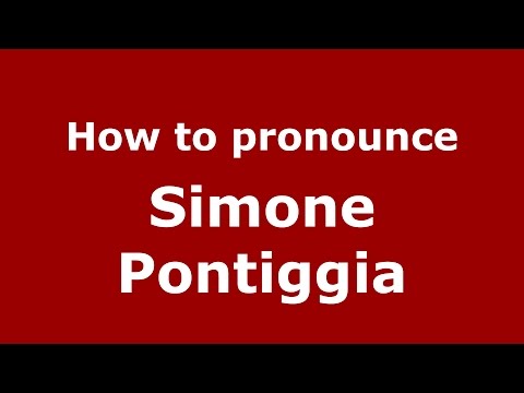 How to pronounce Simone Pontiggia (Italian/Italy)  - PronounceNames.com